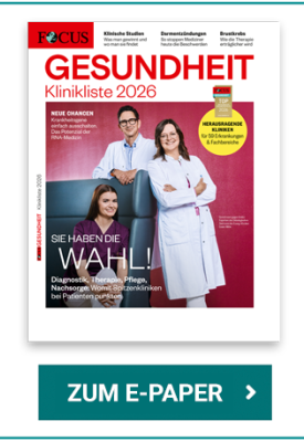 FOCUS-Gesundheit – Klinikliste 2026