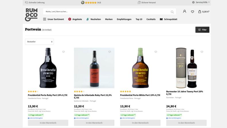Top-Wein- & Spirituosenhändler 2023 | DEUTSCHLAND TEST