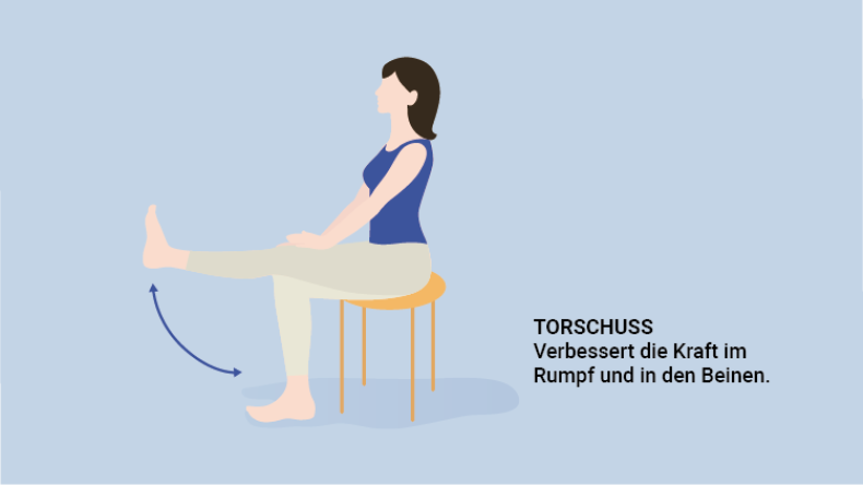 Fitness-Übung: Torschuss