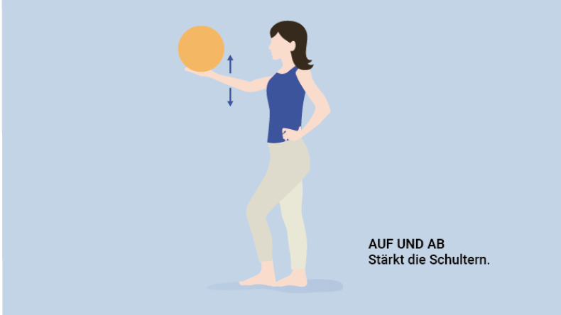 Fitness-Übung: Auf und Ab